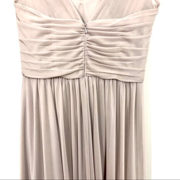 NWT David’s Bridal Beige Bridesmaid Dress - Picture 9 of 14